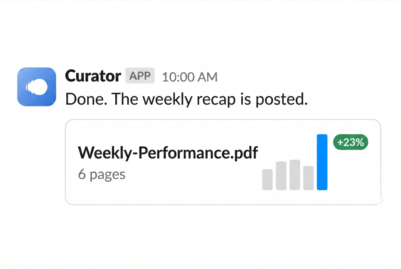 Real output, not just text