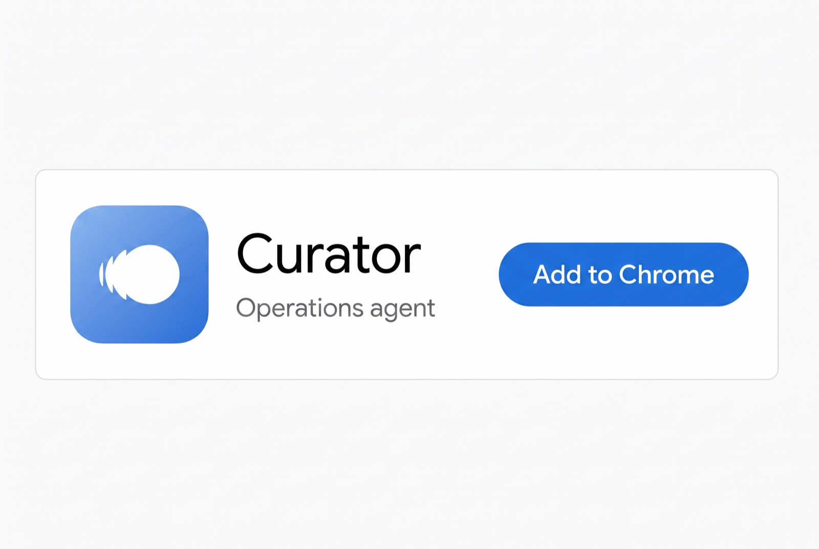 Add Curator to Chrome from the Web Store